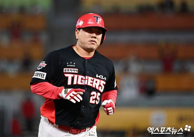 KIA 타이거즈 주전 1루수 이우성. 엉덩이 통증으로 5월 22일 롯데 자이언츠와의 사직 원정 경기 선발 라인업에서 제외됐다. 사진 엑스포츠뉴스 DB