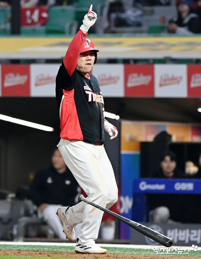 KIA 타이거즈 주전 1루수 이우성. 엉덩이 통증으로 5월 22일 롯데 자이언츠와의 사직 원정 경기 선발 라인업에서 제외됐다. 사진 엑스포츠뉴스 DB