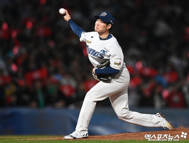 NC 다이노스 투수 이재학이 경기에 등판해 역투하고 있다. 엑스포츠뉴스 DB