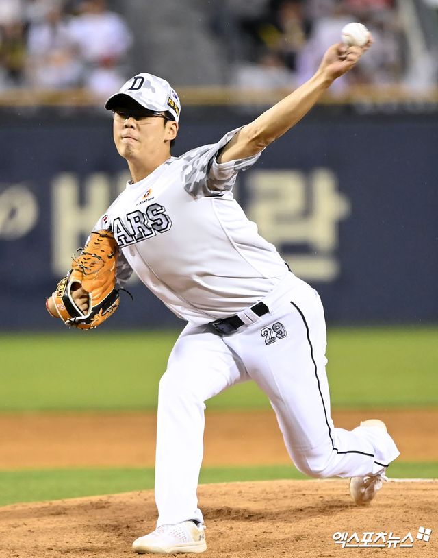 프로 데뷔 3년차를 맞은 두산 베어스 좌완 영건 이병헌. 5승 5홀드 평균자책점 2.70으로 2024 시즌 유망주 껍질을 깨뜨리고 있는 중이다. 사진 엑스포츠뉴스 DB