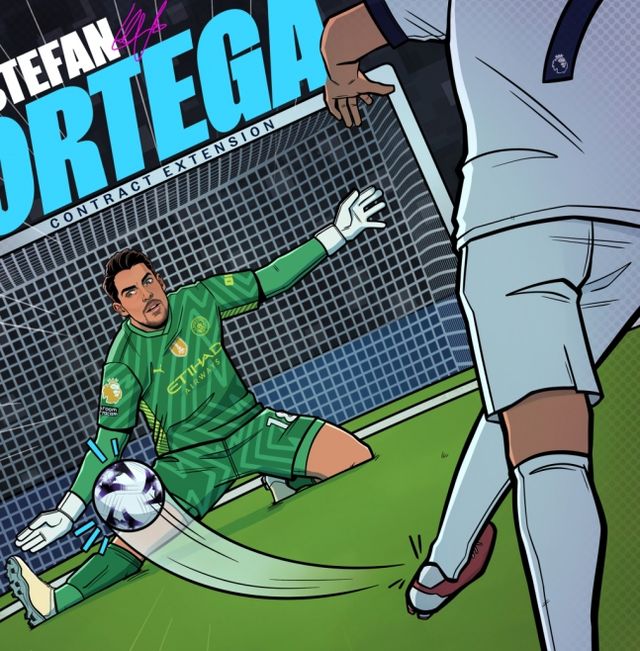 2023-2024 잉글리시 프리미어리그 우승팀 맨체스터 시티가 소속팀 백업 골키퍼와의 계약을 2026년까지 연장하는 오피셜을 띄우면서 손흥민을 등장시켜 화제다. 오르테가는 지난달 15일 토트넘과의 원정 경기에서 후반 41분 손흥민의 빅찬스를 막아 승리에 공헌하고, 더 나아가 맨시티의 프리미어리그 사상 첫 4연패에 기여했다. 맨시티는 그와 계약을 연장하면서 이 장면을 다시 각인시켜 팬들의 축하를 유도하려고 한 것으로 보인다. 맨시티 SNS