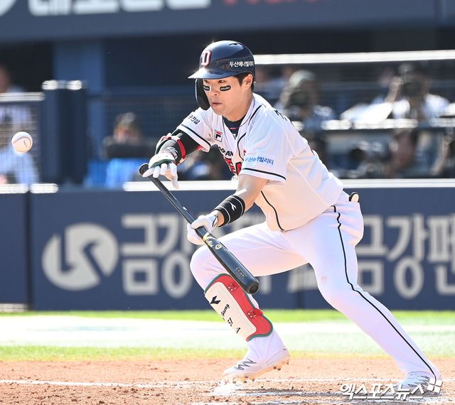 두산 베어스 외야수 조수행이 7월 3일 기준 시즌 39도루를 기록하면서 2024 신한 SOL Bank KBO 정규시즌 도루 부문 1위를 달리고 있다. 사진 엑스포츠뉴스 DB