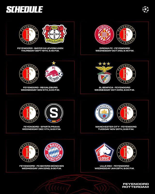 UEFA가 5일(한국시간) 챔피언스리그에 출전하는 36개 팀의 등록된 선수 명단을 공식 발표했다. 페예노르트로 이적한 황인범이 곧바로 A 명단에 포함됐다.&nbsp;페예노르트