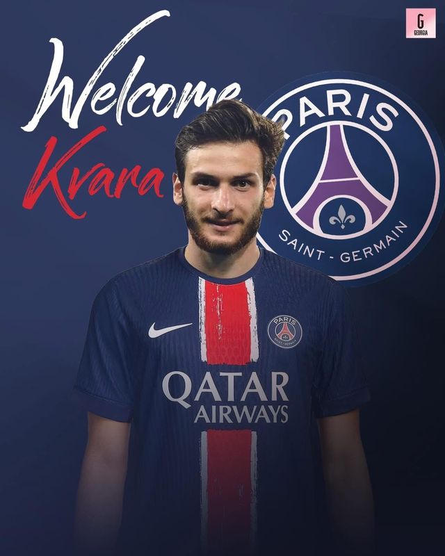 조지아 국적으로 이탈리아에서 활동하는 라샤 코키아쉬빌리가 14일(한국 시각) 흐비차 크바라첼리아가 나폴리에서 PSG로 이적한다고 확인했다.&nbsp;라 가제타 델로 스포르트