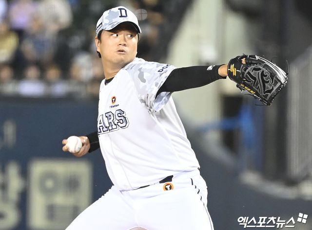 두산 베어스 투수 이영하가 지난해 정규시즌 경기에 등판해 투구하고 있다. 엑스포츠뉴스 DB