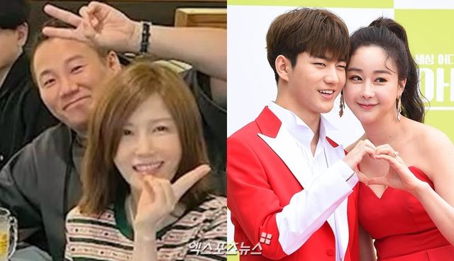 윤민수·김민지 씨(왼쪽), 진화·함소원(오른쪽)