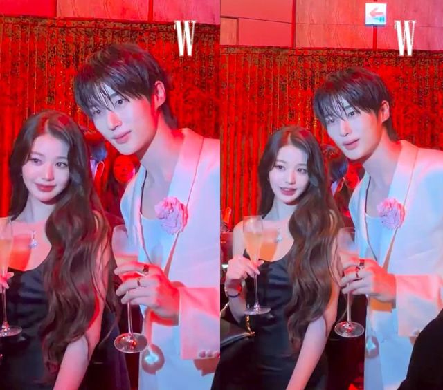 배우 변우석과 가수 장원영.