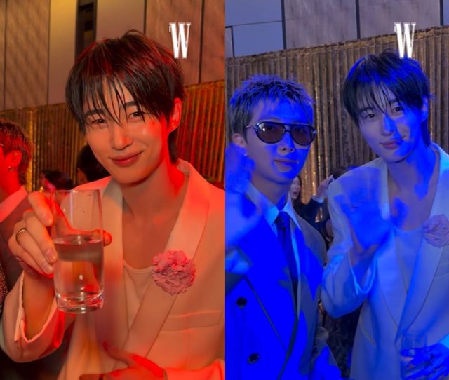 배우 변우석과 BTS(방탄소년단) 멤버 RM.