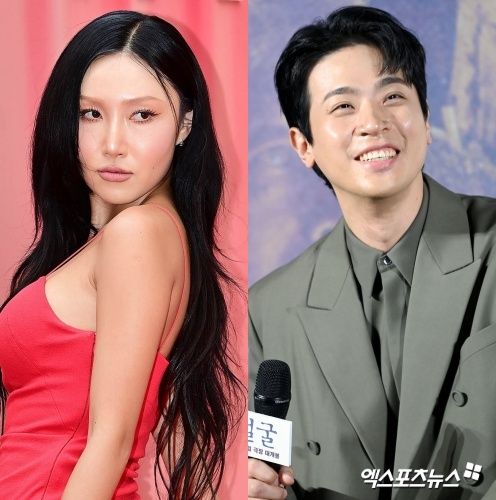 (왼쪽부터) 마마무 화사, 박정민.