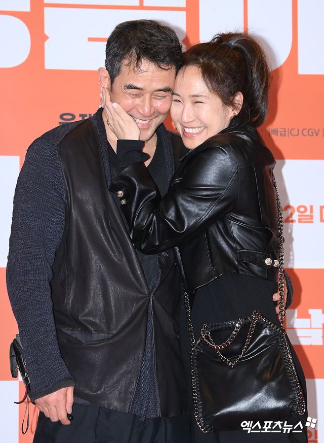 최민수, 강주은 부부. 사진=엑스포츠뉴스 DB