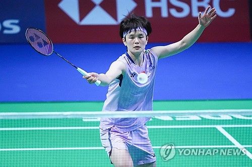 왕즈이는 19일 덴마크 오덴세에서 열린 세계배드민턴연맹(BWF) 월드투어 슈퍼 750 덴마크 오픈 여자단식 결승에서 안세영에 게임스코어 0-2로 완패했다. 왕즈이는 올해 안세영과 6번 붙어 모두 졌다. 연합뉴스