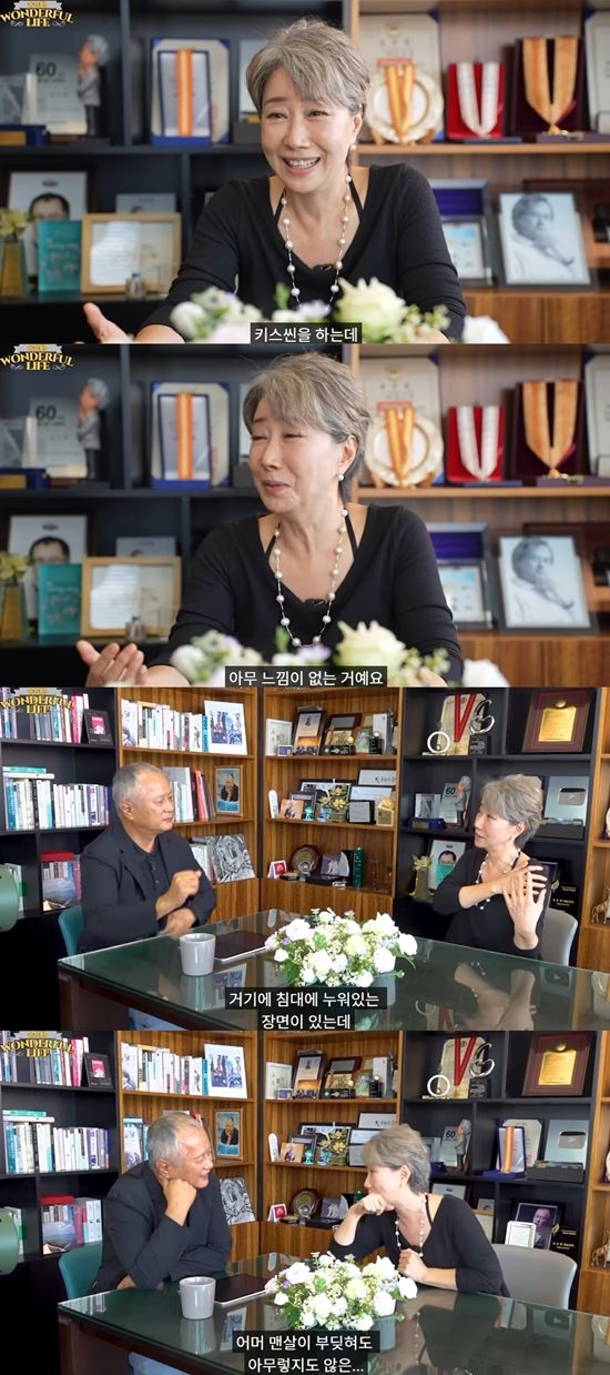 대화를 나누는 송승환과 송옥숙. 사진=유튜브 채널 '송승환의 원더풀 라이프'