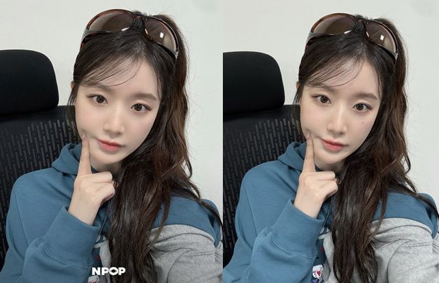 왼쪽 소속사 보정본, 오른쪽 원본