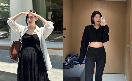 이다은 출산 전과 후