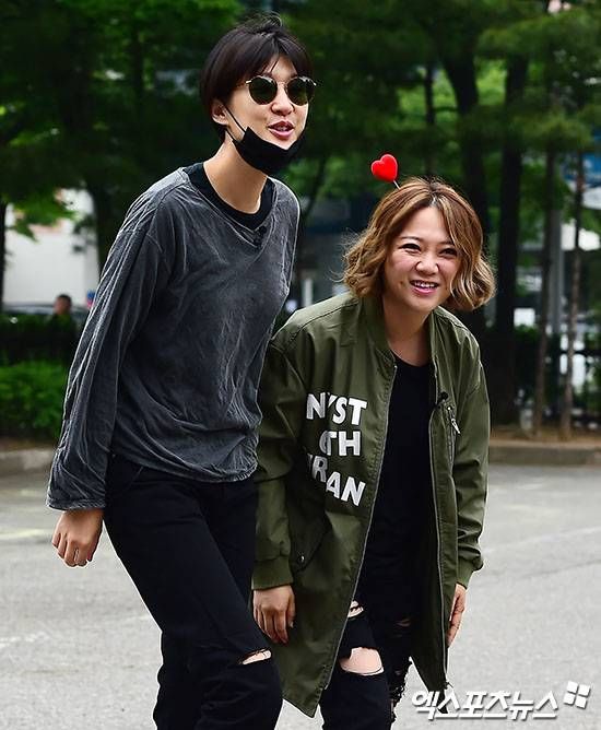모델 홍진경과 코미디언 김숙