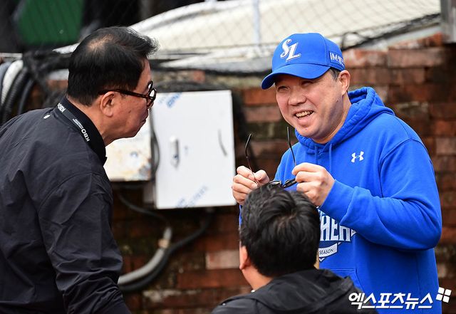 박진만 감독이 이끄는 삼성 라이온즈가 9일 인천 SSG랜더스필드에서 SSG 랜더스와 2025 신한 SOL Bank KBO 준플레이오프(5전 3승제) 1차전을 치른다. 사진 박지영 기자