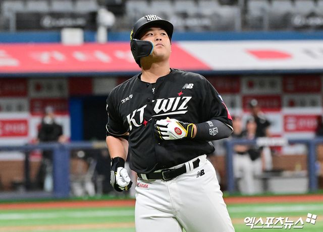 2026 KBO리그 FA 시장 최대어로 꼽히는 KT 위즈 타자 강백호. 사진 엑스포츠뉴스 DB