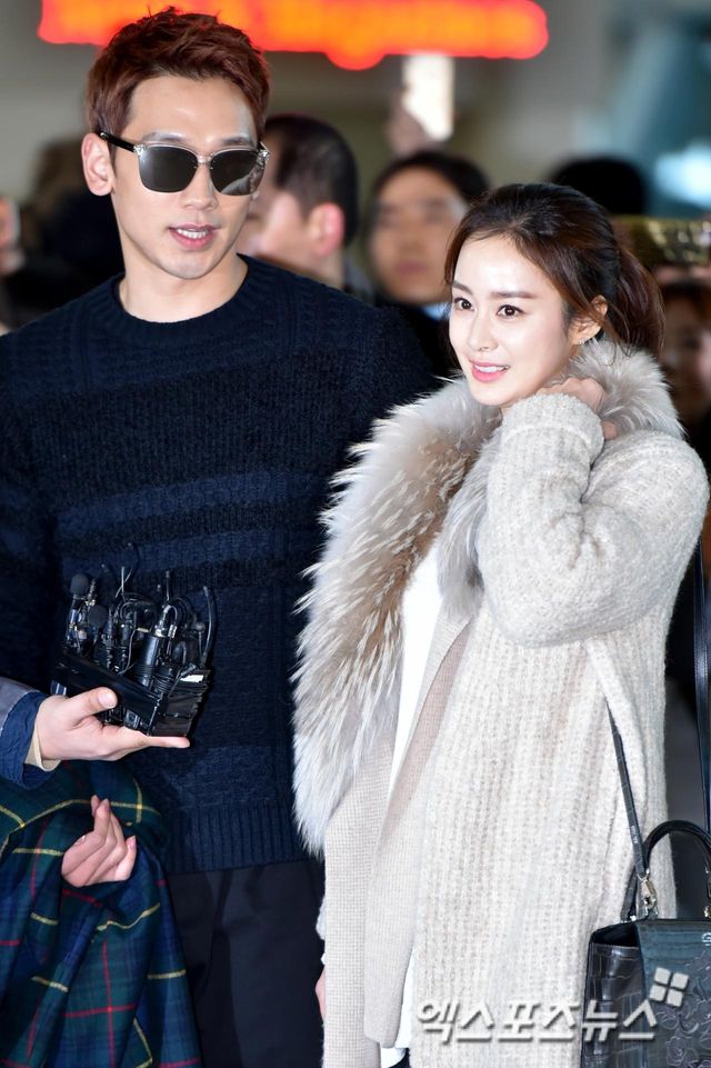 가수 비와 배우 김태희 부부. 엑스포츠뉴스 DB.