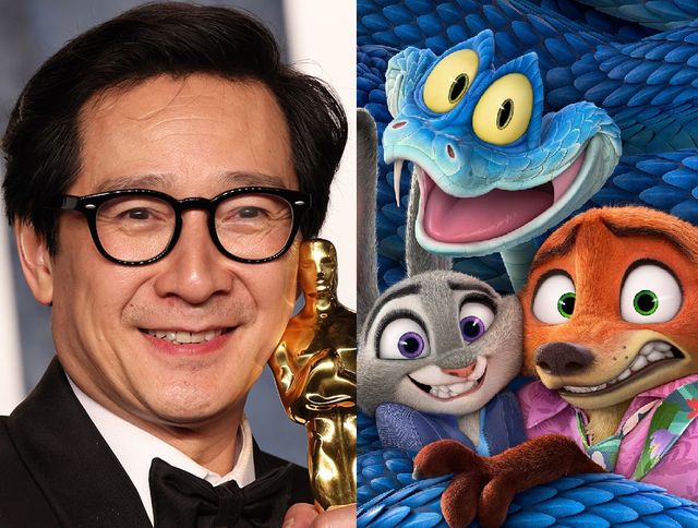 배우 키 호이 콴과 '주토피아2' 포스터.