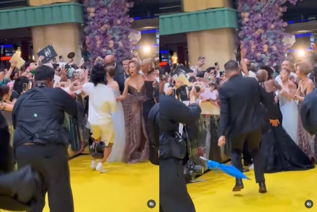 아리아나 그란데에게 돌진한 존슨 웬