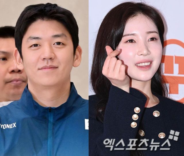 이용대와 윤채경. 엑스포츠뉴스 DB,