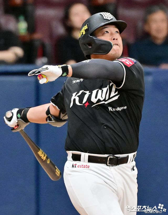 미국 메이저리그 진출에 도전할 것으로 보였던 FA(자유계약) 강백호가 한화 이글스와 협상을 진행 중이다. 사진 엑스포츠뉴스 DB