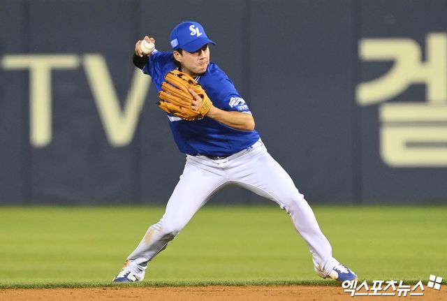 지난 21일 삼성 라이온즈에서 방출 통보를 받은 베테랑 내야수 안주형이 SNS를 통해 삼성 팬들에게 감사 인사를 남겼다. 사진 엑스포츠뉴스 DB