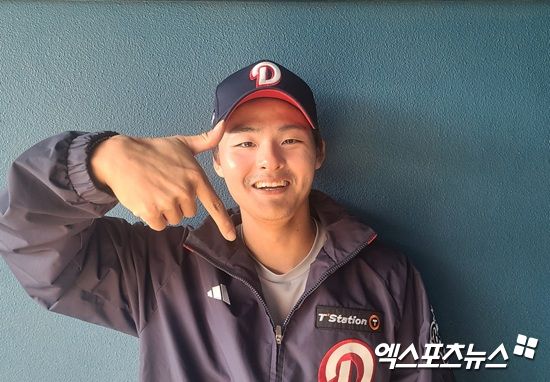 미야자키 마무리캠프에 참가한 두산 베어스 이교훈. 엑스포츠뉴스 DB