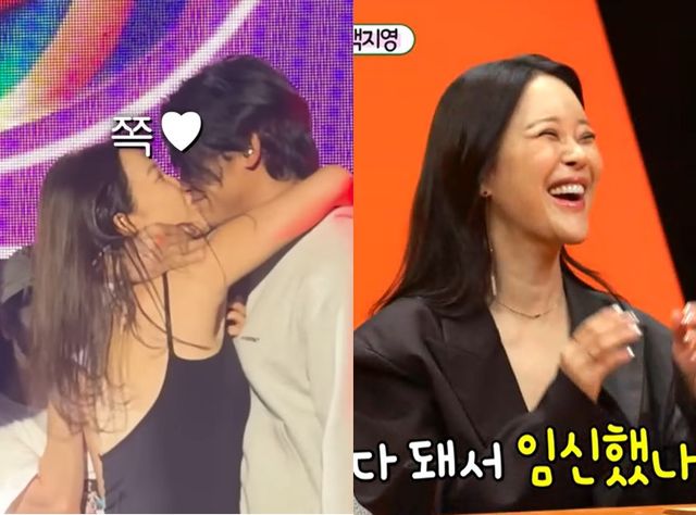 SBS '미우새'에 출연한 백지영과 '내귀에캔디' 무대를 꾸미는 정석원·백지영 부부.