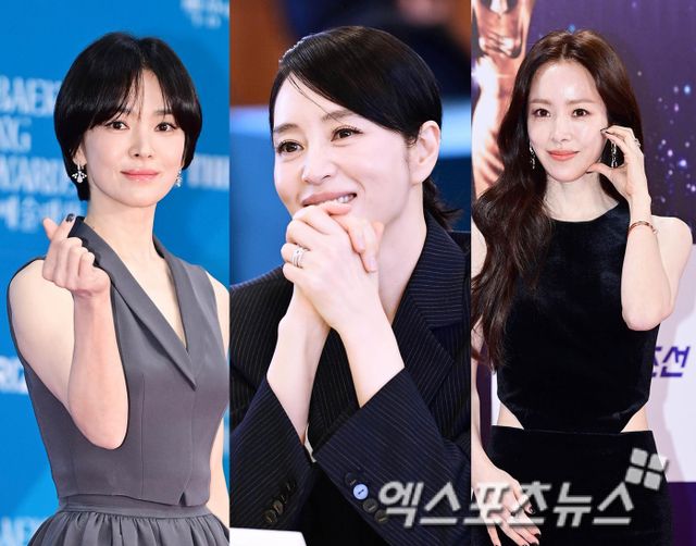 영화 '세계의 주인'을 지원한 배우 김혜수와 화답한 송혜교, 한지민.