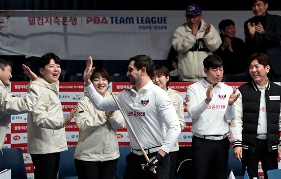 크라운해태 선수단. PBA