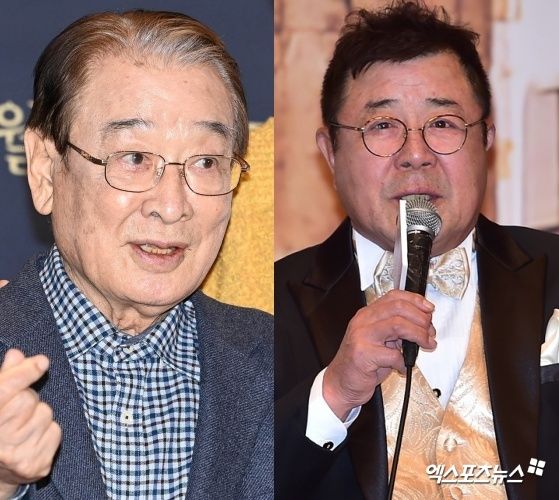 (왼쪽부터) 故이순재, 백일섭.