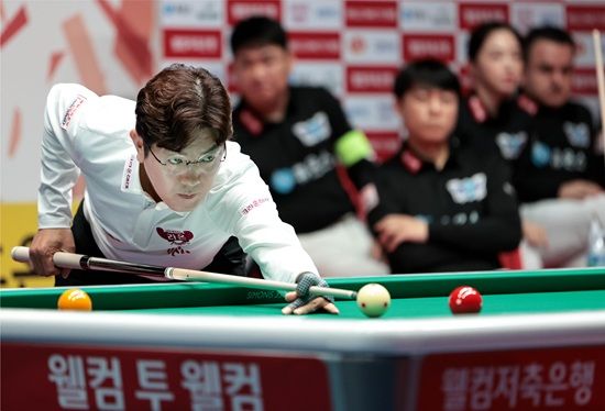 크라운해태 리더 김재근. PBA