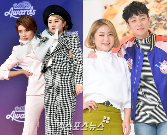 코미디언 장도연과 박나래, 가수 딘딘. 엑스포츠뉴스 DB.