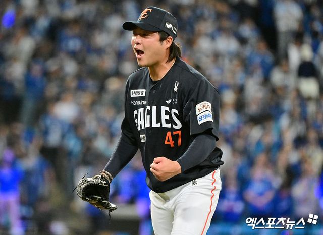 2025시즌 종료 후 프로 데뷔 첫 FA(자유계약) 자격을 취득, 권리를 행사한 한화 이글스 투수 김범수. FA 시장이 열린 뒤 한 달이 지났지만, 아직 계약을 체결하지 못했다. 사진 엑스포츠뉴스 DB