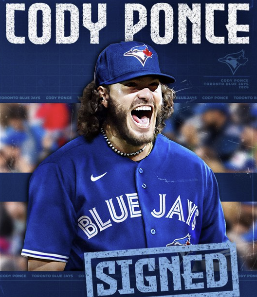 메이저리그 토론토 블루제이스가 12일(한국시간) 공식 SNS 계정을 통해 "우리는 2025시즌 KBO리그 MVP이자 '최동원 상' 수상자 코디 폰세와 3년 계약을 체결했다"는 소식을 알리고 "'토론토에 오신 걸 환영합니다 코디!'"라는 한국어 인사로 환영했다. 사진 토론토 구단 공식 인스타그램 계정