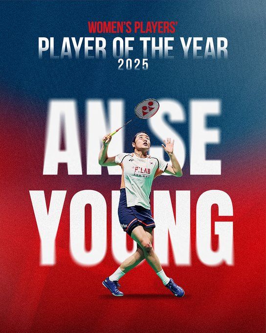 안세영(삼성생명·세계 1위)은 16일(한국시간) 세계배드민턴연맹(BWF)에서 발표한 여자 단식 세계랭킹에서 다시 한번 1위 자리를 지키면서 랭킹 1위 누적 주 수를 124주로 늘렸다. 이로 인해 여자 단식 세계 1위 최장 유지 기록에서 중국의 리쉐루이와 함께 공동 4위에 올랐다. 앞서 안세영은 15일 중국 항저우에서 BWF 갈라 어워즈에서 2025년 올해의 선수상을 수상해 여자 선수로 최초로 3년 연속 수상에 성공하면서 새 역사를 썼고 이후 세계 1위 최장 기간 공동 4위에 오르는 겹경사를 맞이했다. BWF