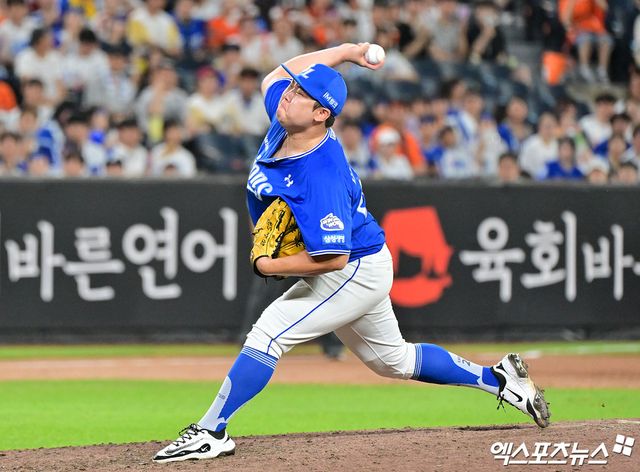 삼성 라이온즈가 18일 내부 FA 투수 이승현과 2년 최대 총액 6억원에 잔류 계약을 공식 발표했다. 이승현은 지난 2016년 삼성 이적 뒤 9시즌을 소화하면서 팀 주축 불펜 투수로 자리 잡았다. 엑스포츠뉴스 DB