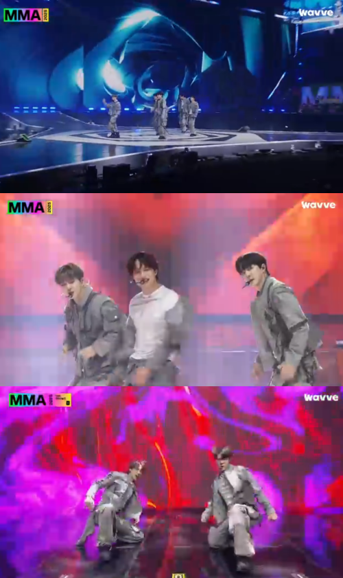 'MMA2025' 방송 화면.