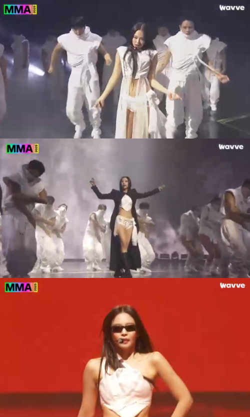 'MMA2025' 방송 화면.