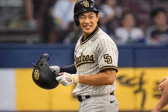 샌디에이고 파드리스 입단을 눈 앞에 둔 송성문. 본지 사진 AI 합성물