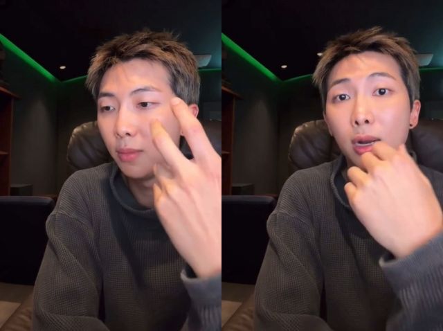 위버스 라이브 중인 RM