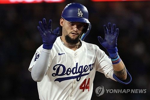 트레이드 후보로 떠오른 다저스 외야수 파헤스. 연합뉴스 EPA