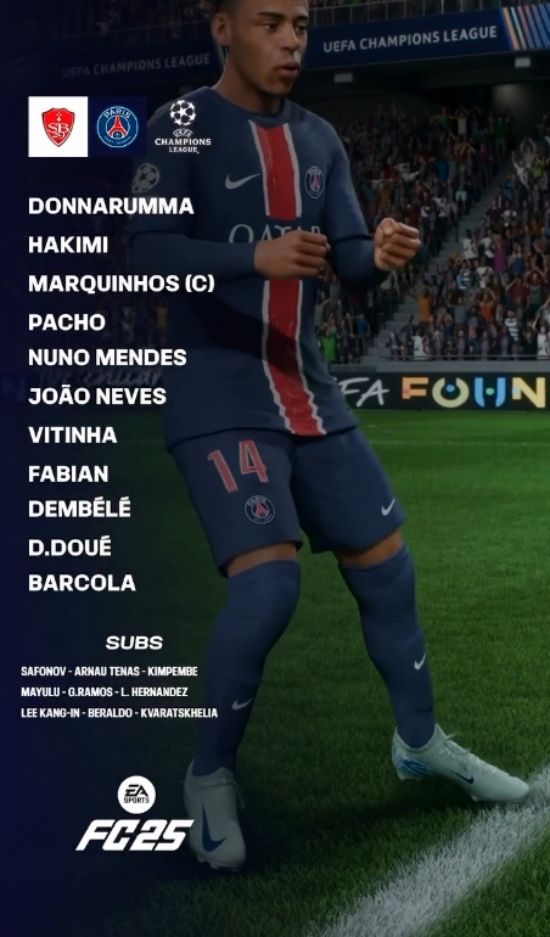 PSG 라인업