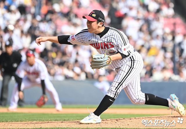 LG 투수 박명근은 지난해 2년차 징크스를 피하지 못했다. 이를 이겨내고자 비시즌 만반의 준비를 하고 있다. 엑스포츠뉴스 DB