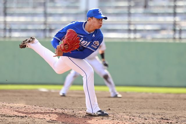 삼성 라이온즈 투수 배찬승. 삼성 라이온즈