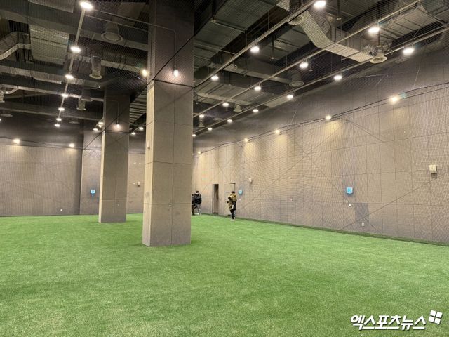 홈 실내연습장의 모습. 엑스포츠뉴스