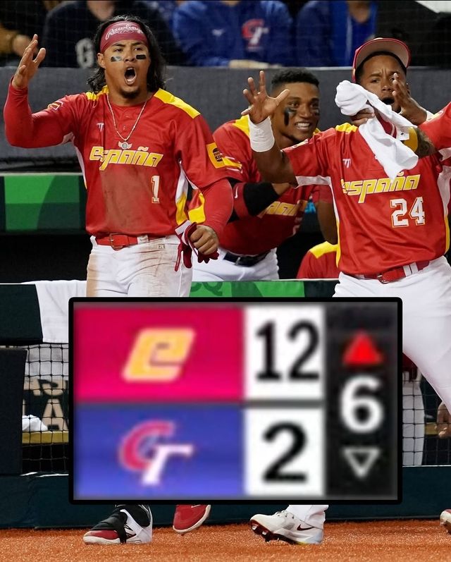 스페인 야구 대표팀이 21일 대만 타이베이돔에서 열린 2026 월드베이스볼클래식 예선 1차전에서 대만을 12-5로 제압하고 첫 승을 신고했다. 5타수 3안타 2타점 3득점으로 맹타를 휘두른 3번타자 완더 엔카나시온을 비롯해 타자 6명이 멀티히트를 달성했다. WBC 공식 SNS