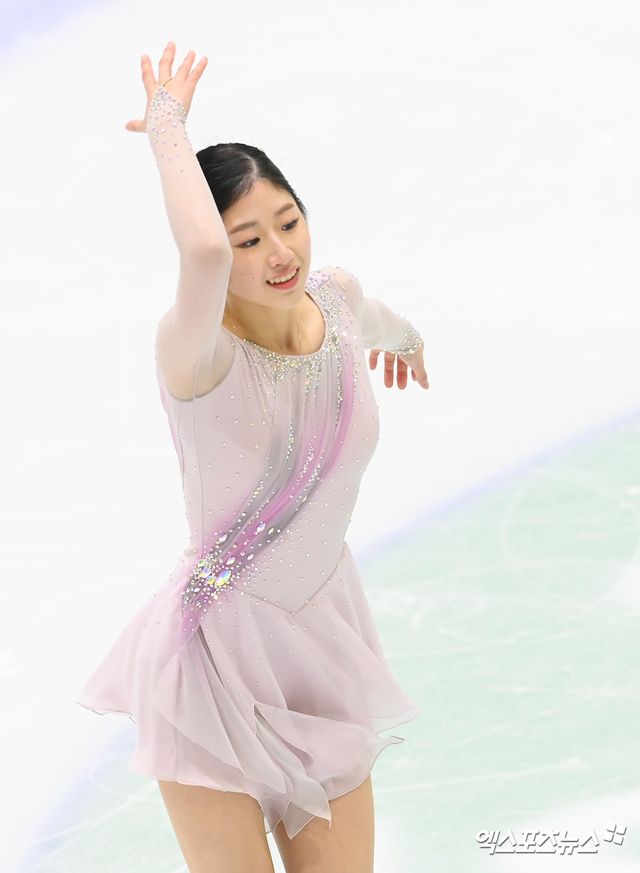 피겨스케이팅 여자 싱글 이해인이 국가대표 선발전에서 연기하고 있다. 엑스포츠뉴스 DB