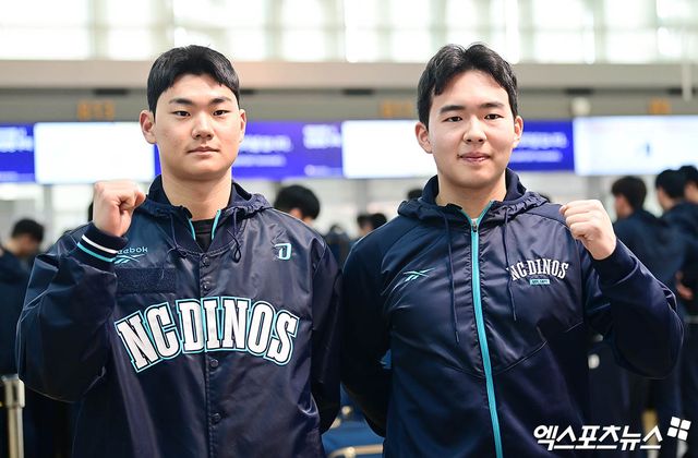 NC 내야수 김주원(왼쪽)은 지난해 커리어하이 시즌을 보냈다. 상승세를 이어가 2025시즌 잠재력을 터트리려 한다. 엑스포츠뉴스 DB